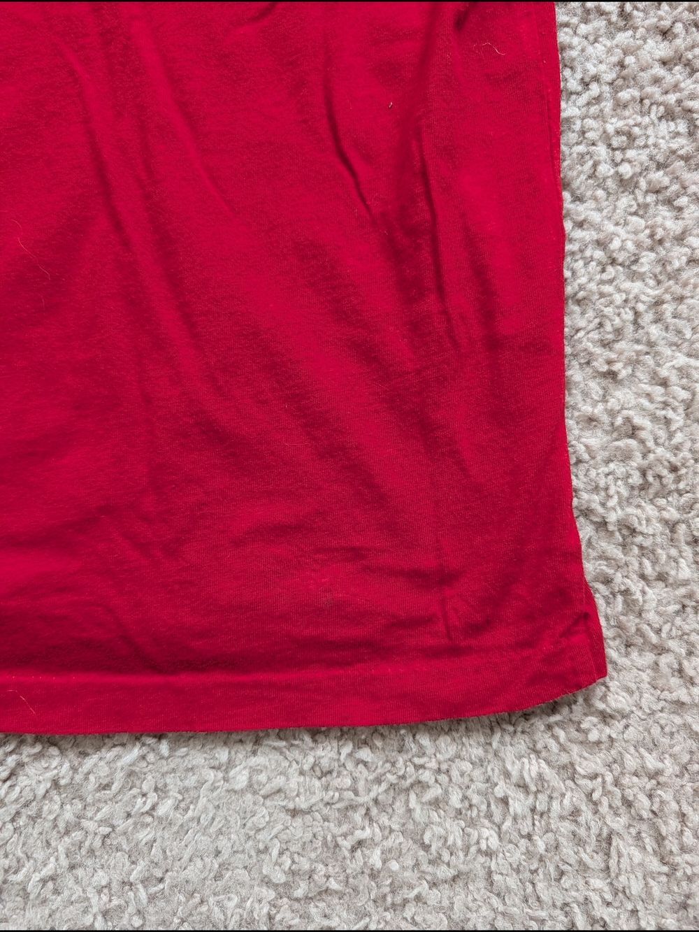 Polo Ralph Lauren Red Blue Pony V-Neck Cotton Short Sleeve Tee Size Large - Picture 5 of 8